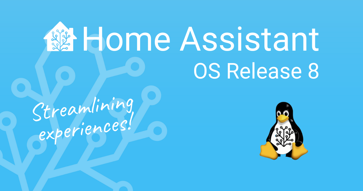 Home Assistant OS Release 8 Home Assistant OS Release 8 Logo